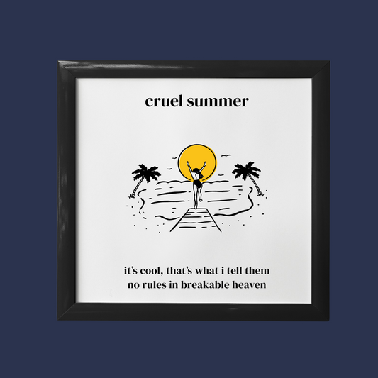 Cruel Summer - Taylor Swift Canvas Frames