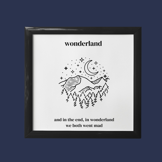 Wonderland - Taylor Swift Canvas Frames