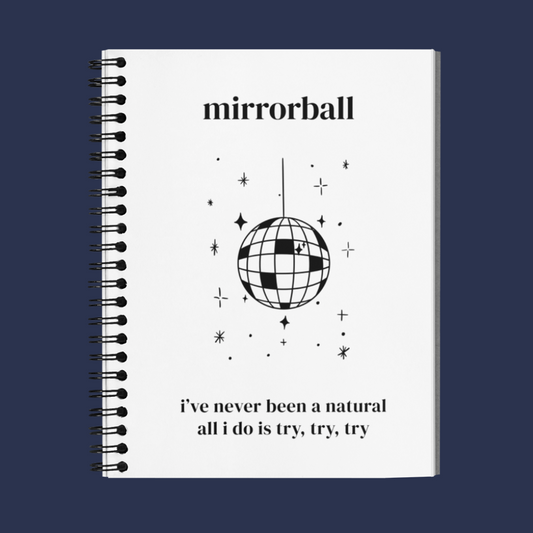 Mirrorball - Taylor Swift Minimalist Notebook