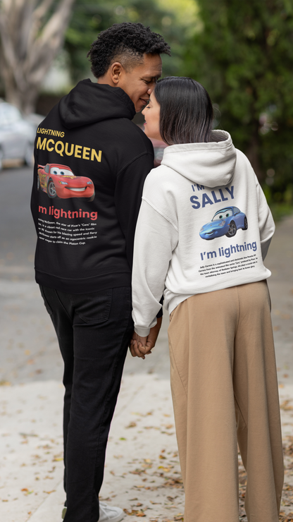 Cars McQueen and Sally Set of 2 Hoodie Hooded Sweatshirt
