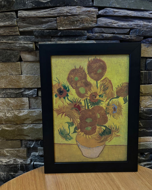 Van Gogh Sunflowers - A4 Canvas Painting - Available As Frame
