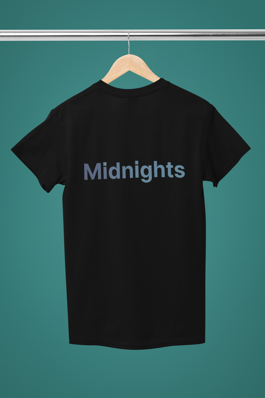 Midnights Simple - Minimal T-Shirt (Black/White)