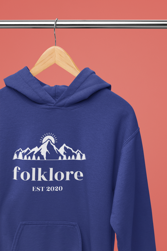 Folklore with Mountains - Hoodie/Hooded Sweatshirt